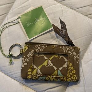Vera Bradley Brown and Yellow Floral ID Holder